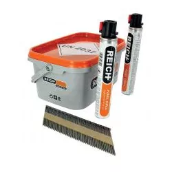 Pack pointes 50mm en bande 34° + 2 gaz