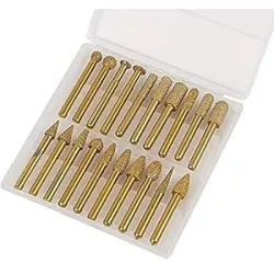 coffret 20 fraises diamant tige 6mm